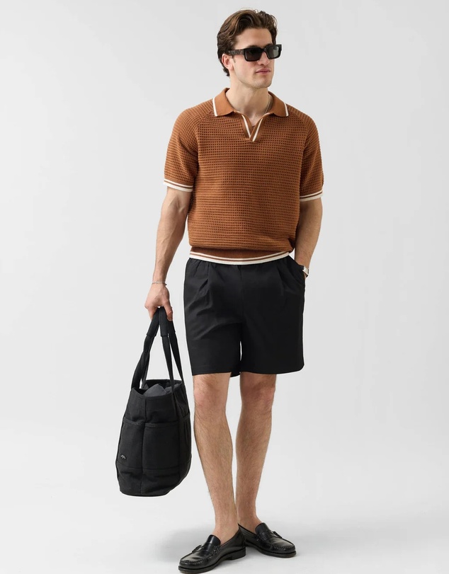 Percival - Tennis Boxy Knitted Polo