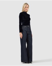 Rolla's - Cameo Long Sleeve Top Velvet