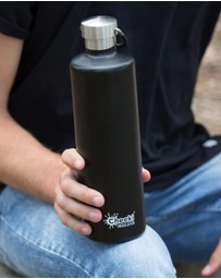 Tolu Australia - 1L Insulated Black Water Bottle