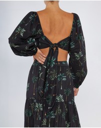 Amelius - Palmira Linen Tie-Back Crop Top