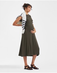Ripe Maternity - Carol Rib A-line Dress