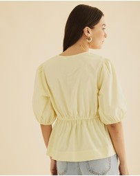 Atmos&Here - Indee Cotton Bow Shirt