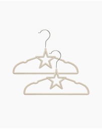 Living Textiles - 10pk Baby Coat Hangers - Stars/Beige