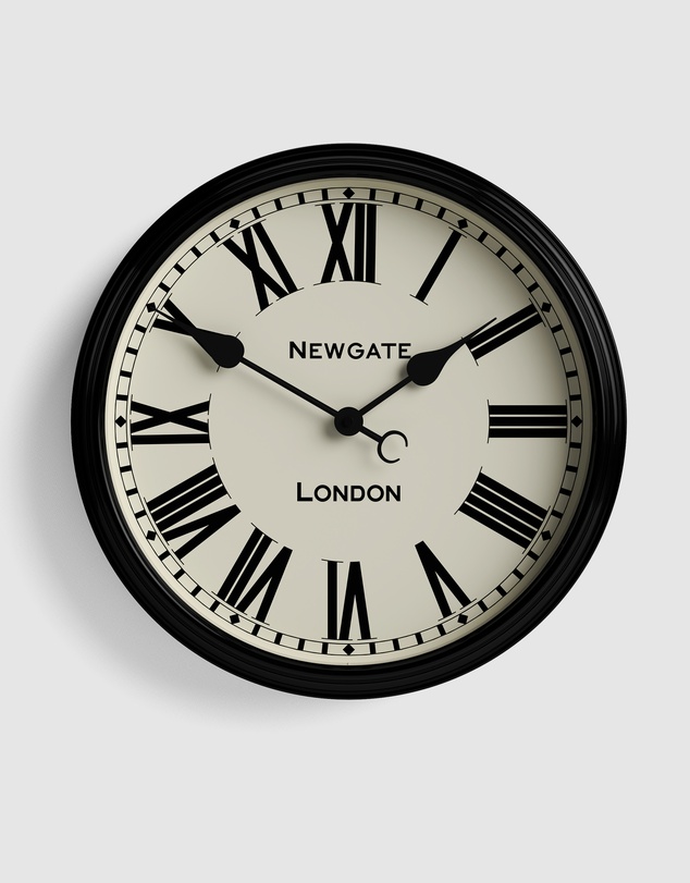 Newgate - Newgate Spitalfields Wall Clock-Black