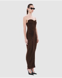 MISHA - The Totem Stocking Jersey Midi Dress