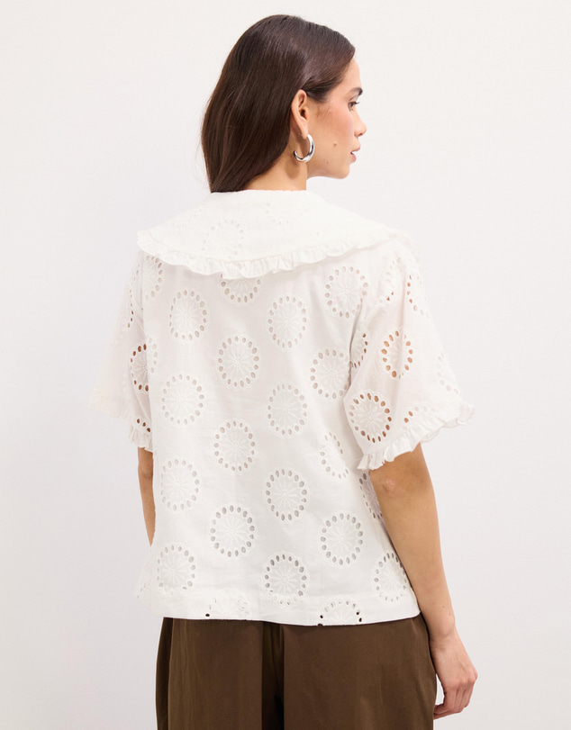 The Fated - Calista Broderie Blouse
