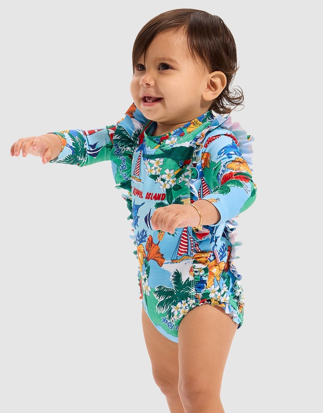Seafolly - Viva Vacation Frill Sunsuit - Babies