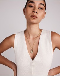 Michael Hill - Polished Circle Pendant Connector in 10k Yellow Gold