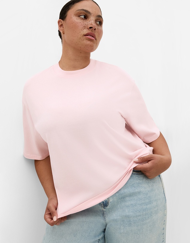 City Chic - Relaxed Crew Neck Tee