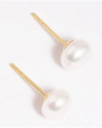 Lovisa - Gold Plated Sterling Silver Freshwater Pearl Stud Earrings