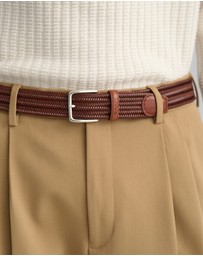 Gant - Leather Elastic Braided Belt
