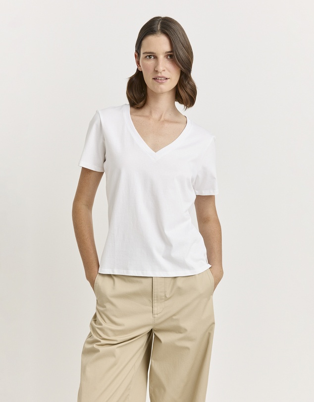 Toorallie - V-Neck Organic Cotton Tee