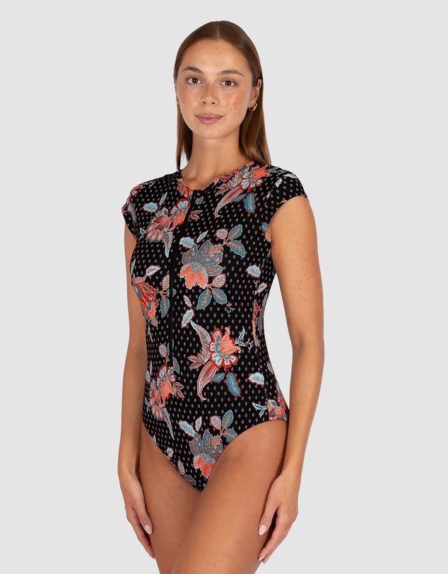 Baku Swimwear - Spice Temple Zip Front Surfsuit Swimwear