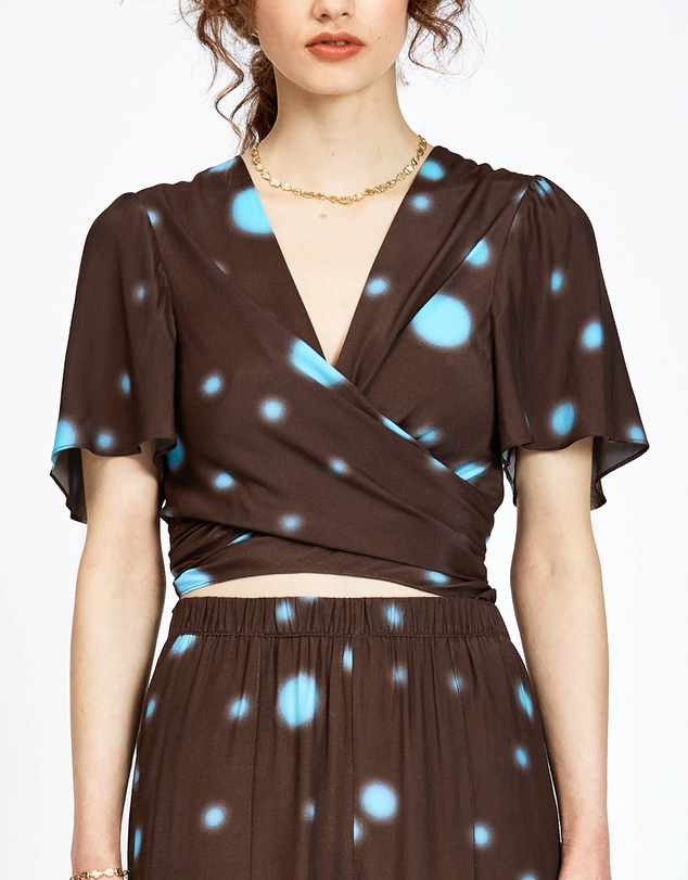 bul - Chal Top Droplet Print