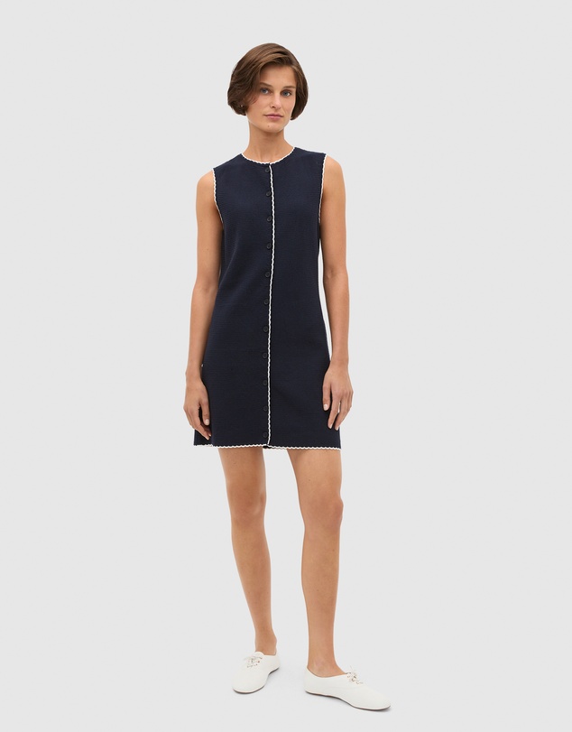 Seed Heritage - Textured Mini Scallop Knit Dress