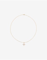 Michael Hill - Mother of Pearl Flower Pendant and Stud Earrings Set in 18kt Gold Vermeil