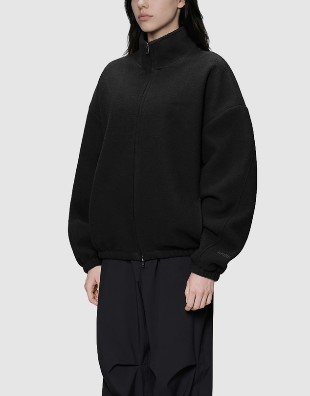 RAINS - Women's Fleece Zip Jacket Black