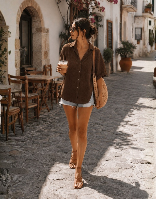 Esther & Co - Fraise Top - Cocoa