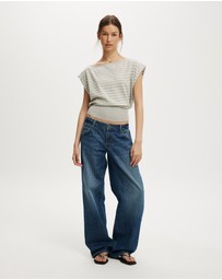 Cotton On - Everfine Short Sleeve Batwing Knit