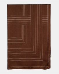 Morgan & Taylor - Maze Light-Weight Scarf in Burgundy Red