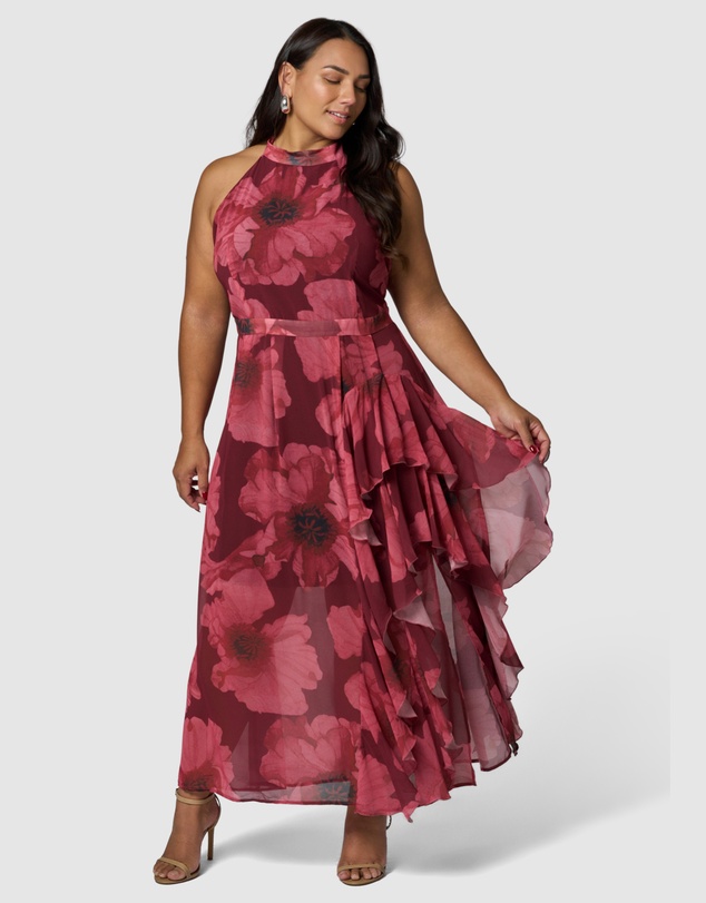 Pink Dusk by Curve Project - Kiss Kiss Maxi Dress