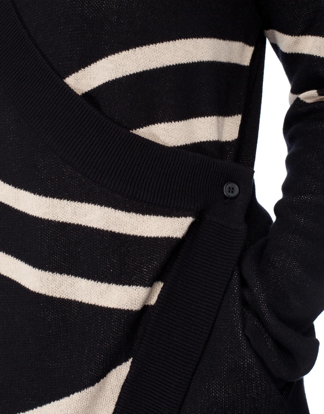 17 Sundays - Like A Cat Jacquard Knit Coat