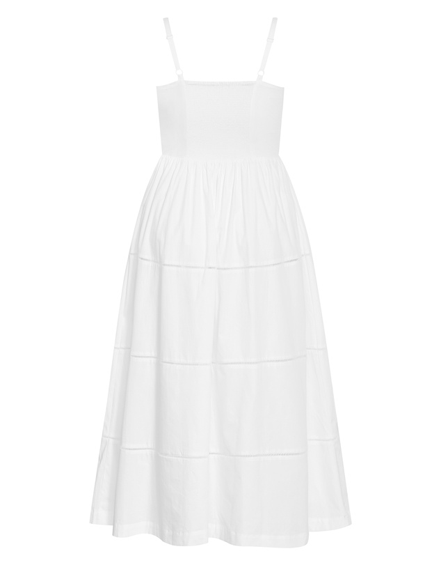 City Chic - Plus size Vani Corset Maxi Dress - ivory