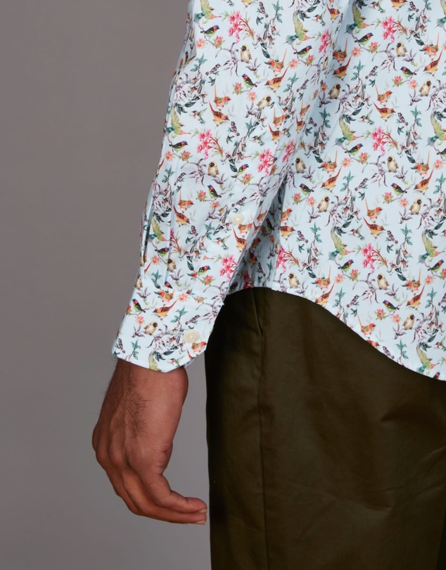 Simon Carter - Floral Bird Print Shirt