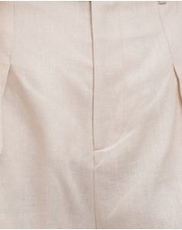 FRIEND of AUDREY - Émilion Linen Belted Shorts