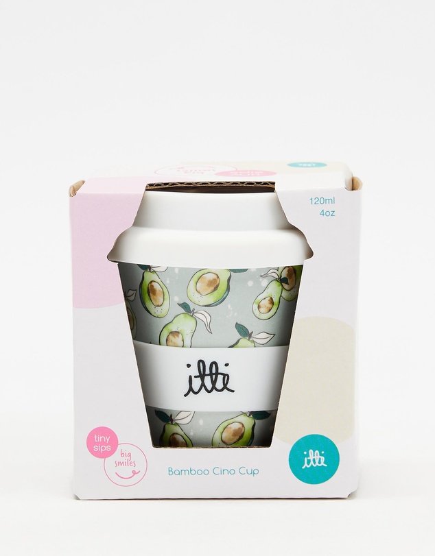 itti bitti - Bamboo Reusable Baby Cino Cup With 2 Straws - Avocuddles