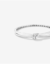 Michael Hill - Knot Split Band Oval Bangle in Sterling Silver