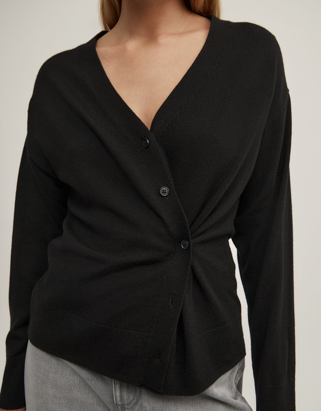 Witchery - Asymmetric Wrap Knit Cardigan