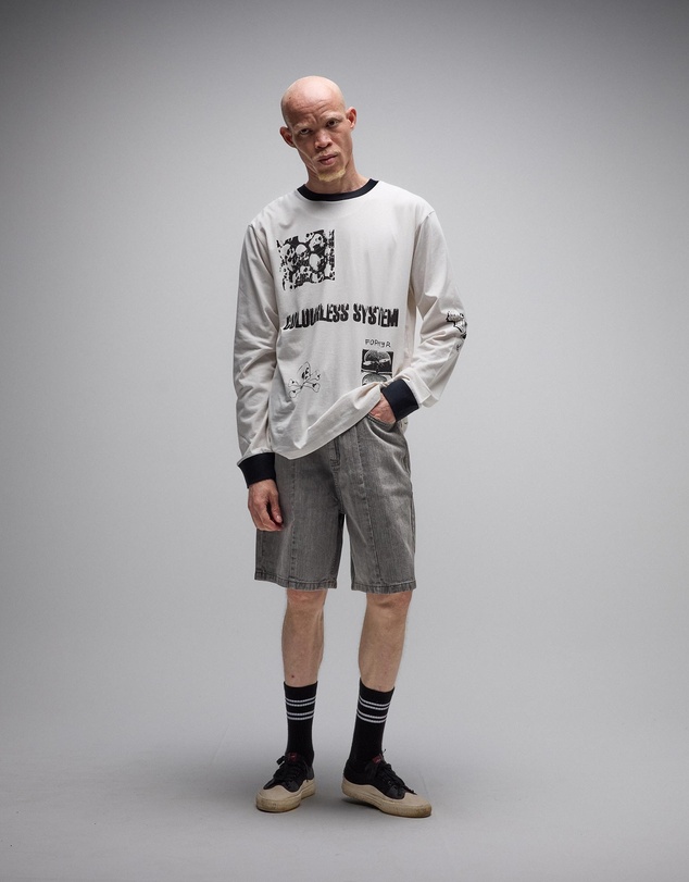 Former - MASH LS T-SHIRT // BONE