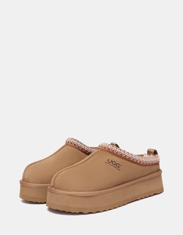 EVERAU - Australian Shepherd Ugg Tay Platform Cow Suede Upper House Shoes