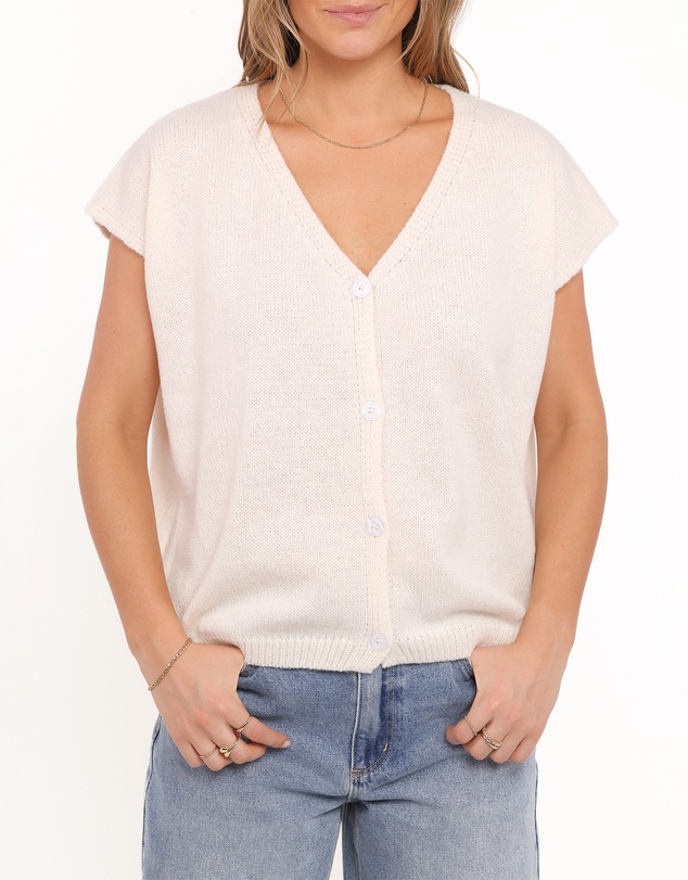 Petal & Pup - Mariana Knit Vest - Cream