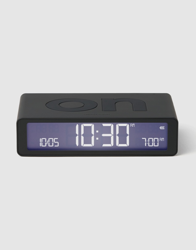 Lexon - Lexon Flip Classic Reversible Alarm Clock - Grey