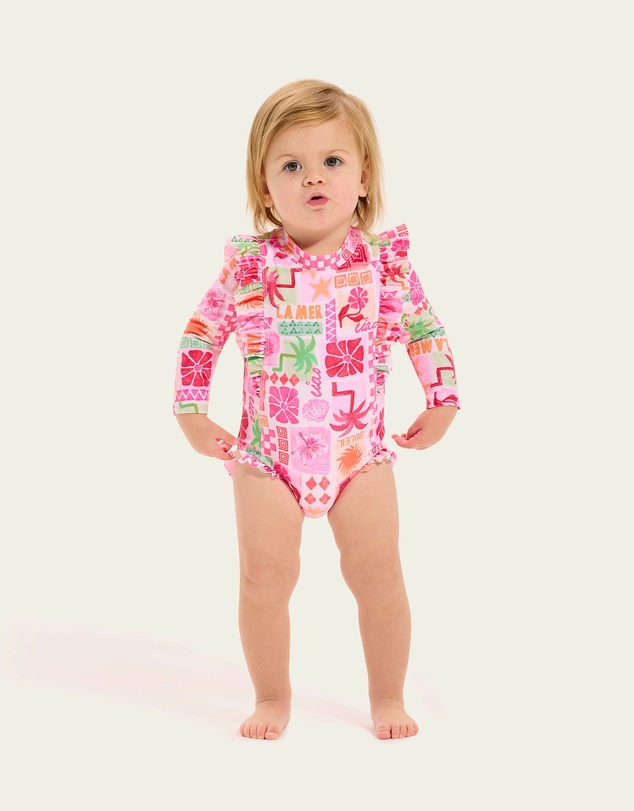 Seafolly - Summer Paradise Frill Sunsuit - Babies