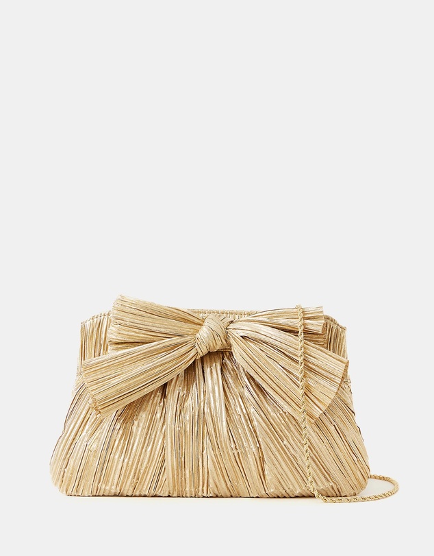 Loeffler Randall - Rayne Pleated Frame Clutch with Bow