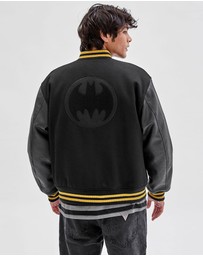 GUESS Originals - GUESS Originals x Batman Black Letterman Jacket