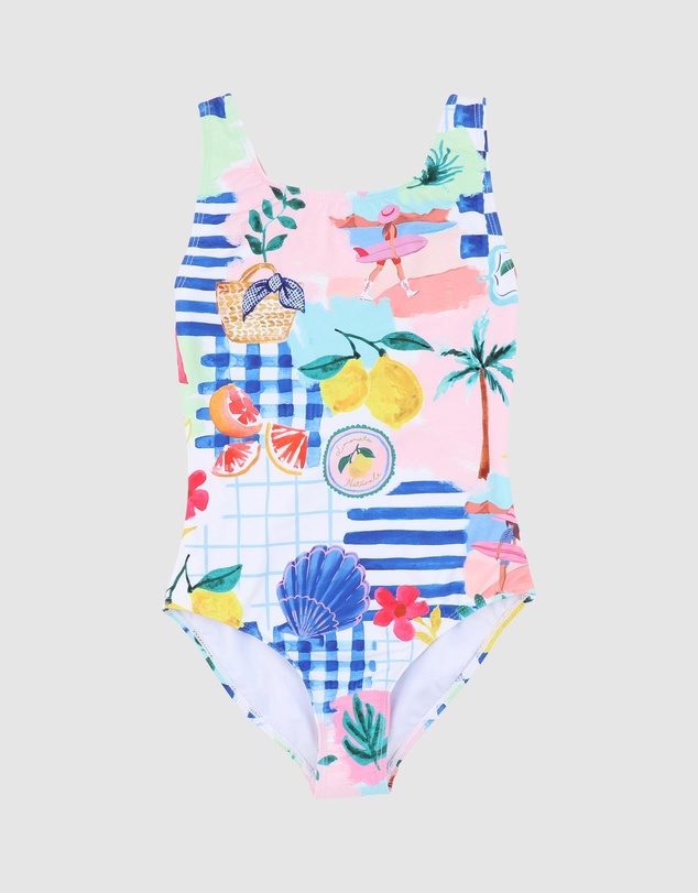 Minihaha - Camille Print Swimsuit - Kids-Teens