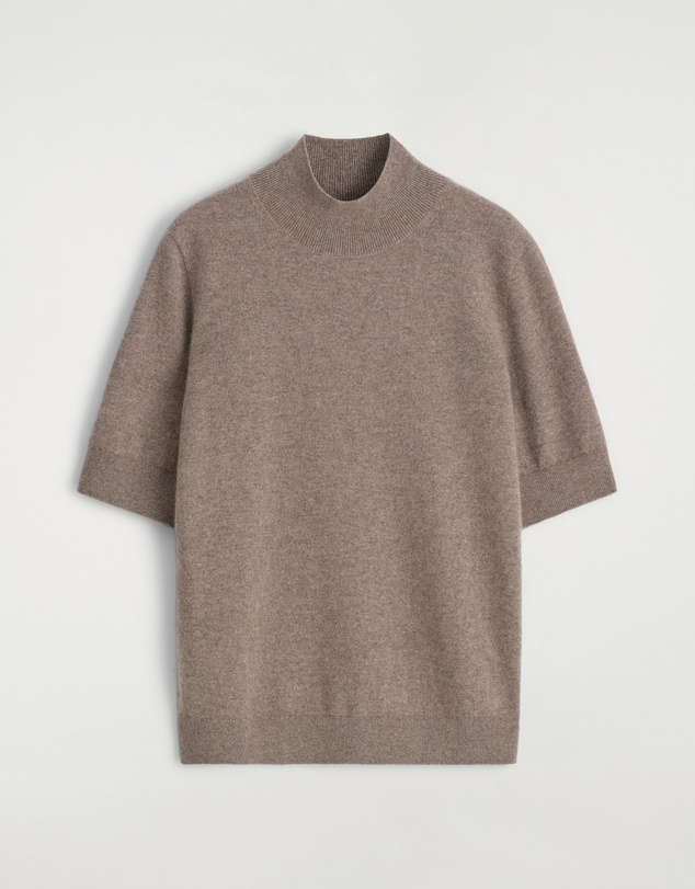 COS - Cashmere Mock-Neck T-Shirt