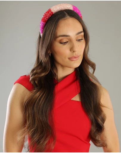 Morgan & Taylor - Ada Headband in Hot Pink