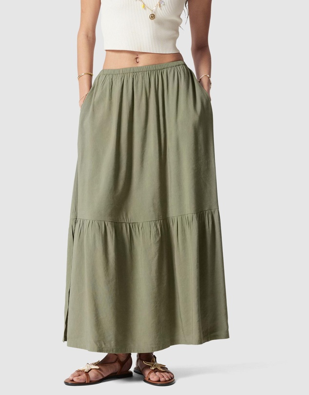 & Other Stories - Tiered Midi Skirt