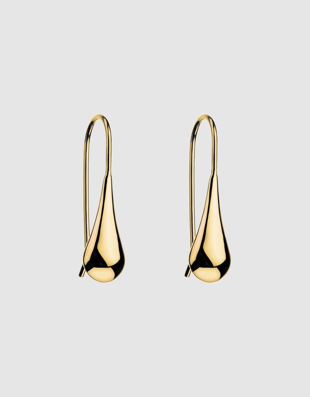 Najo - My Silent Tears Yellow Gold Earring