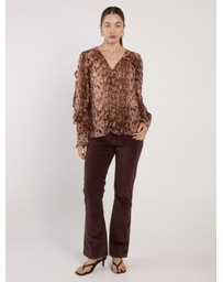 Fate + Becker - Odette Ruffle Blouse