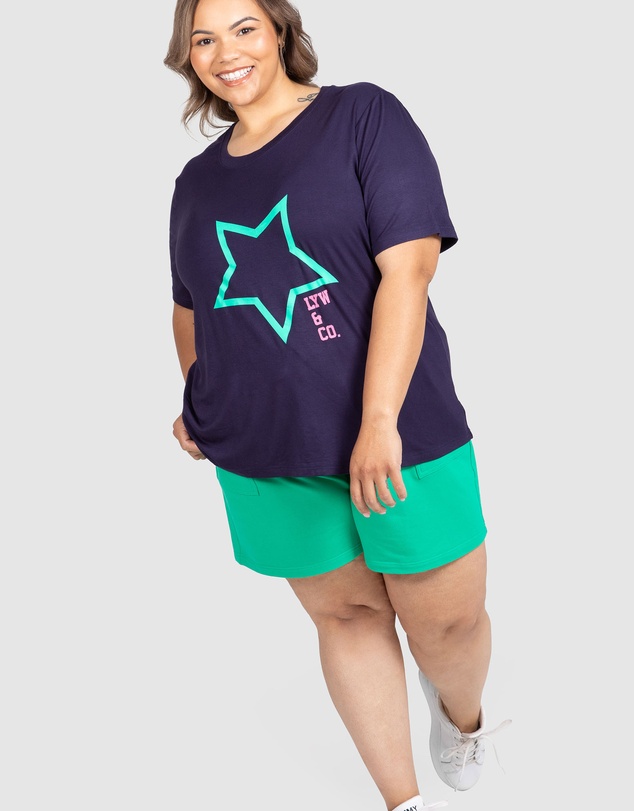 Love Your Wardrobe - LYW & Co Star Print Tee