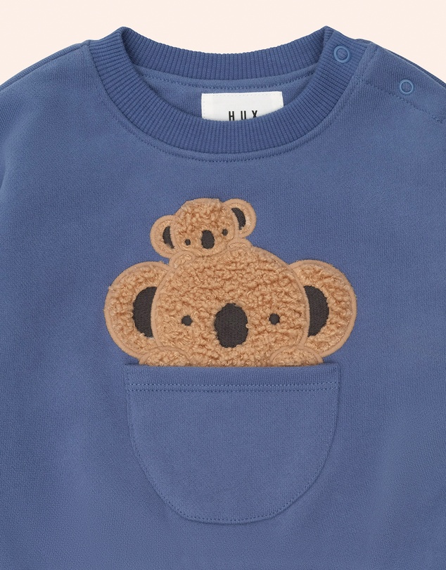 Huxbaby - Peekaboo Kel Pocket Sweatshirt - Babies