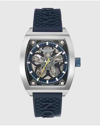Aston Martin - TRG Titanium Case Blue Dial Blue Silicone Strap Watch