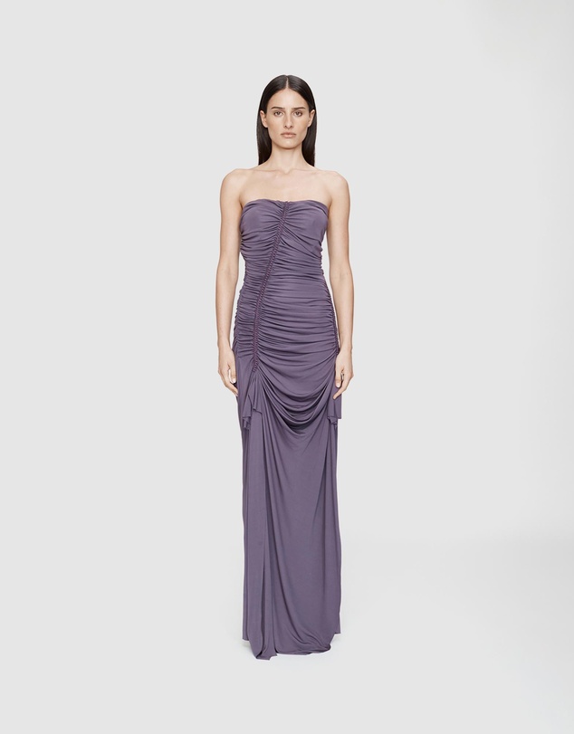 Christopher Esber - Shibari Jersey Ruched Strapless Dress