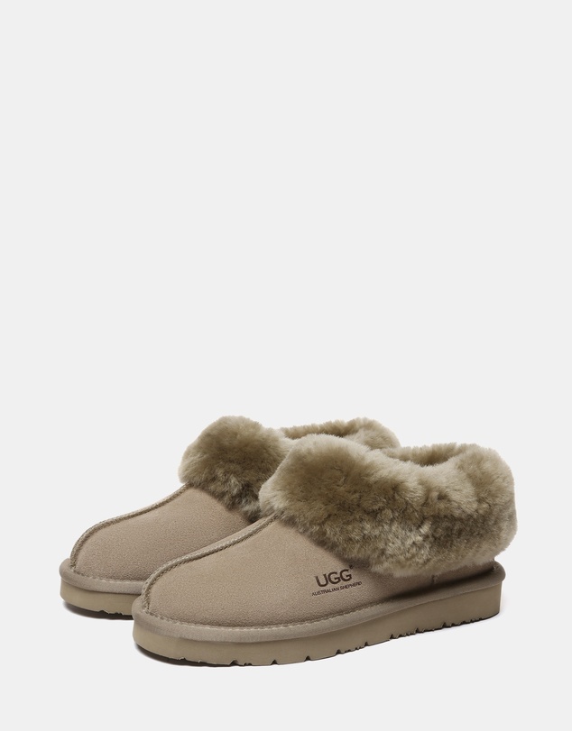 EVERAU - Australian Shepherd Ugg Homey Special Cow Suede Upper House Shoes